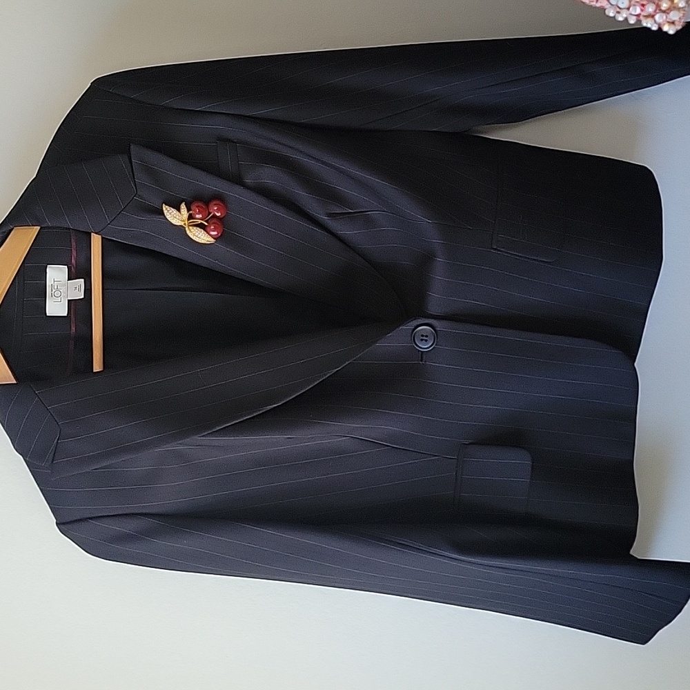 Loft Blazer size 14 Black Ann Taylor